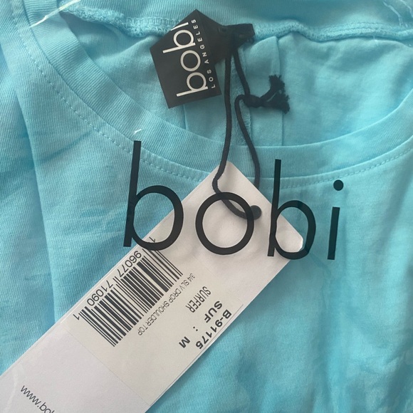 Bobi blue surfer color 3/4 sleeve top size medium - Picture 6 of 6